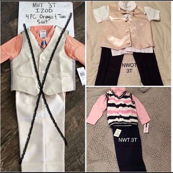 NWT / NWOT 3T 3PC & 4PC Suits Bundle